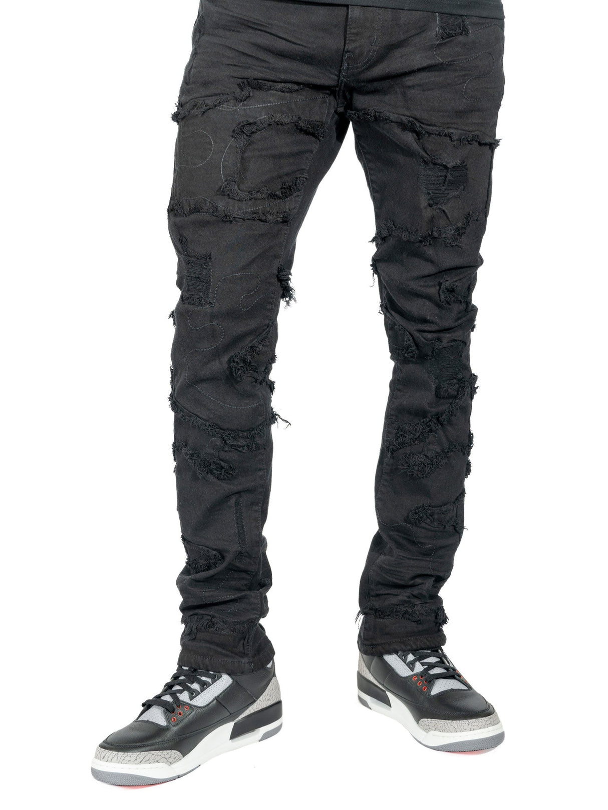 Makobi M1726 Amato Jeans - Black