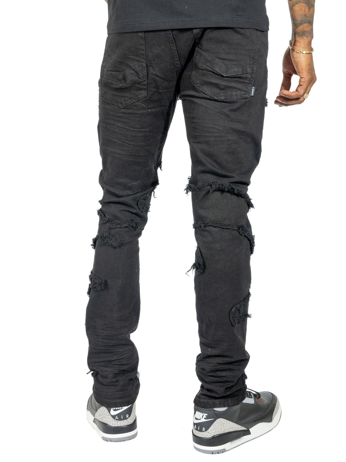 Makobi M1726 Amato Jeans - Black