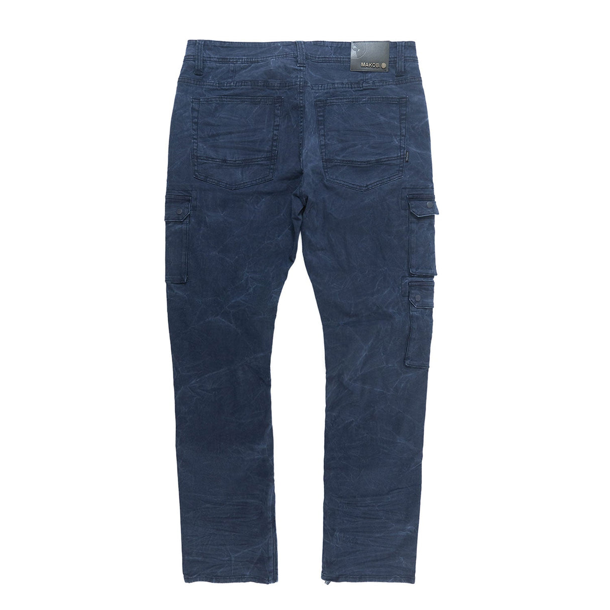 Makobi M1737 Berteli Acid Cargo Pants - Navy