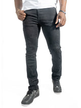 Makobi Slim Fit Jeans | M1753 Bionco Pants - Black-Black