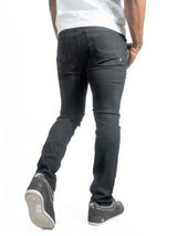 Makobi Slim Fit Jeans | M1753 Bionco Pants - Black-Black