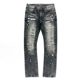 Makobi Slim Fit Jeans | M1753 Bionco Pants - Black