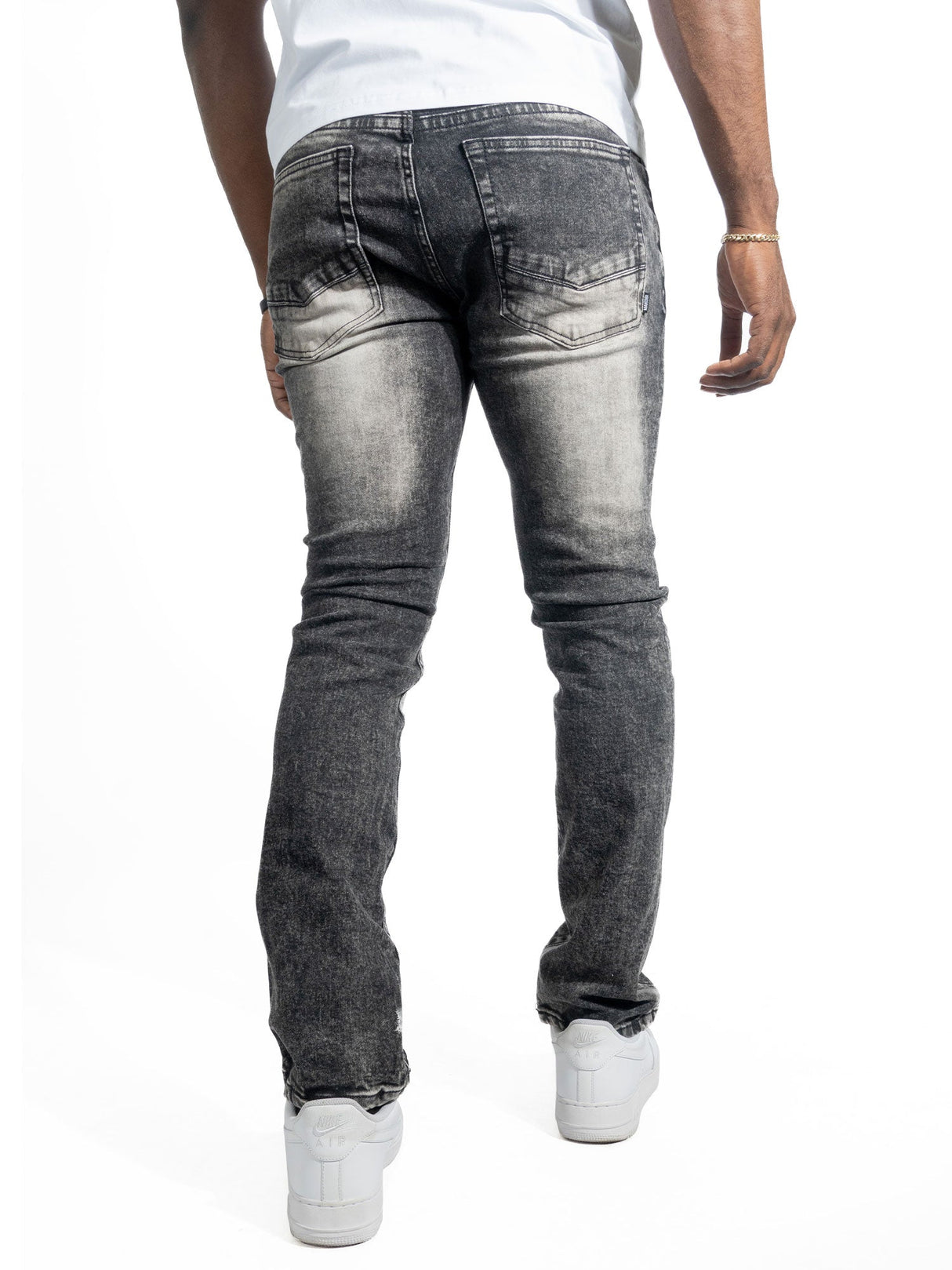 Makobi Slim Fit Jeans | M1753 Bionco Pants - Black