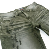 Makobi Slim Fit Jeans | M1753 Bionco Pants - Olive
