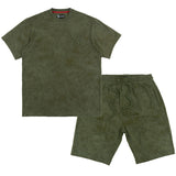 Makobi Set | M183 Prada Jersey Short Set - Olive