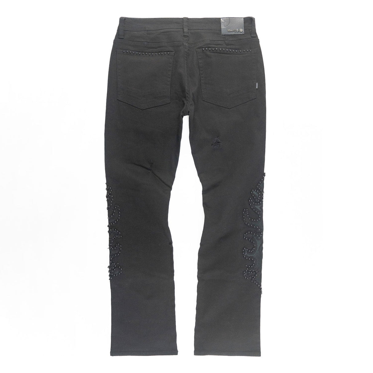 Makobi Slim Fit Jeans | M1913 Positoni Pants - Black