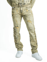 Makobi Slim Fit Jeans | M1913 Positoni Pants - Olive