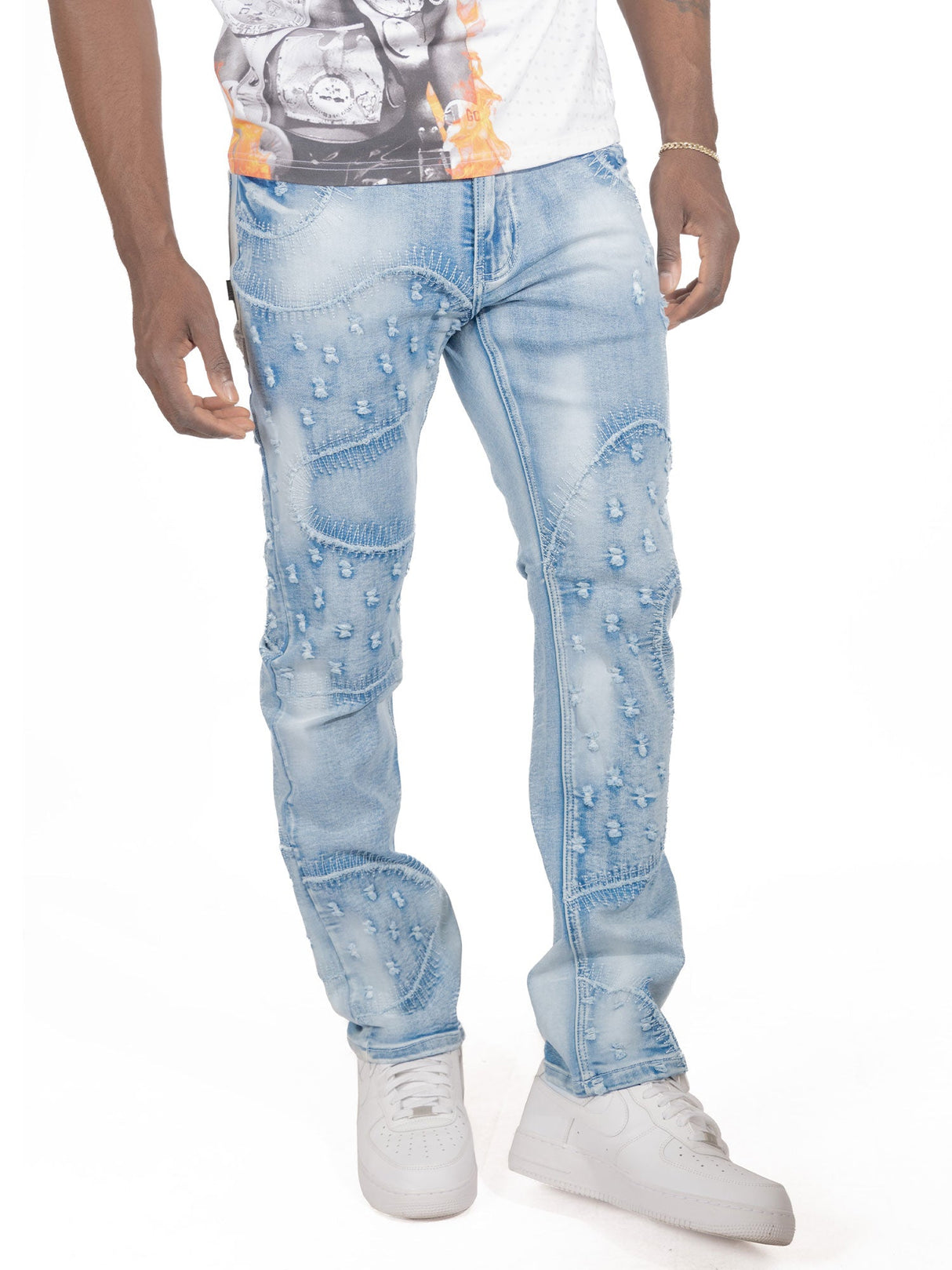Makobi Slim Fit Jeans | M1935 Esposito Pants - Light Wash