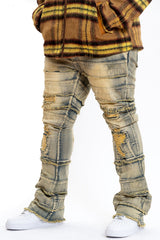 Makobi M1951 Bianchi Stacked Jeans - Dirt