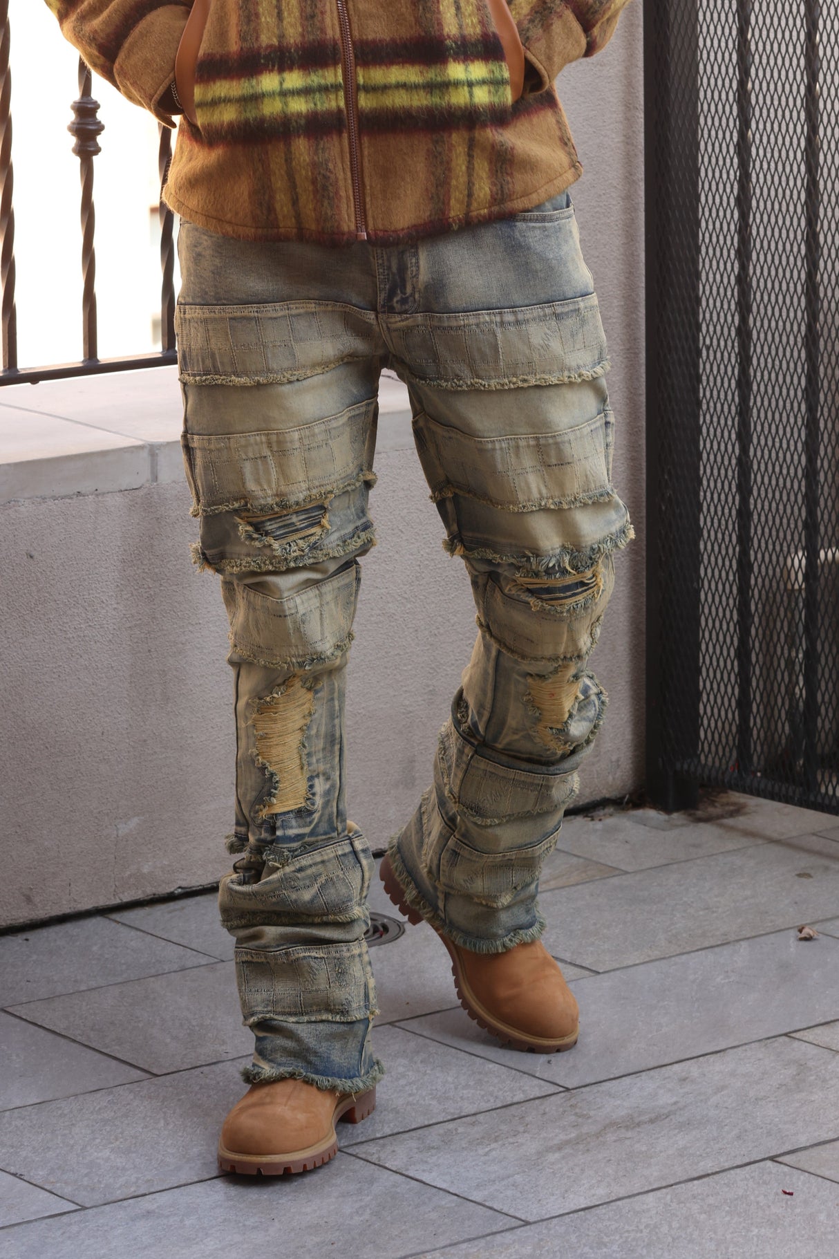Makobi M1951 Bianchi Stacked Jeans - Vintage