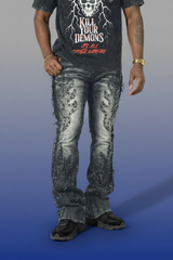Makobi M1959 Tesoro Stacked Jeans - Black