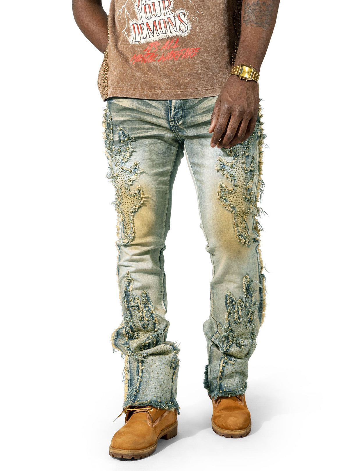Makobi M1959 Tesoro Stacked Jeans - Dirt