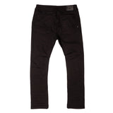 Makobi M1973 Danielli 34" Semi Stacked Jeans- Jet black