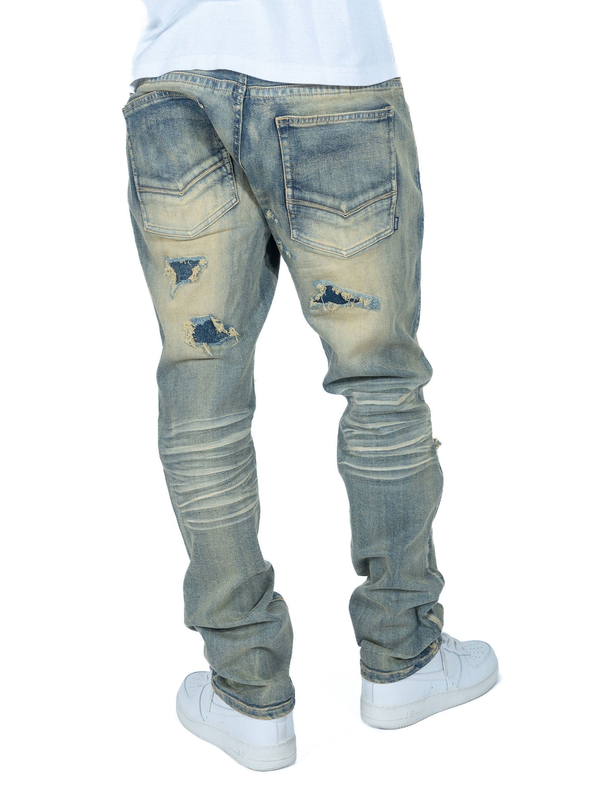 Makobi M1993 Argento Riped & Repair Jeans - Dirt