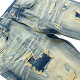 Makobi M1993 Argento Riped & Repair Jeans - Dirt