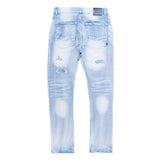 Makobi M1993 Argento Riped & Repair Jeans - Light wash