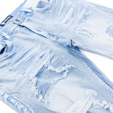Makobi M1993 Argento Riped & Repair Jeans - Light wash