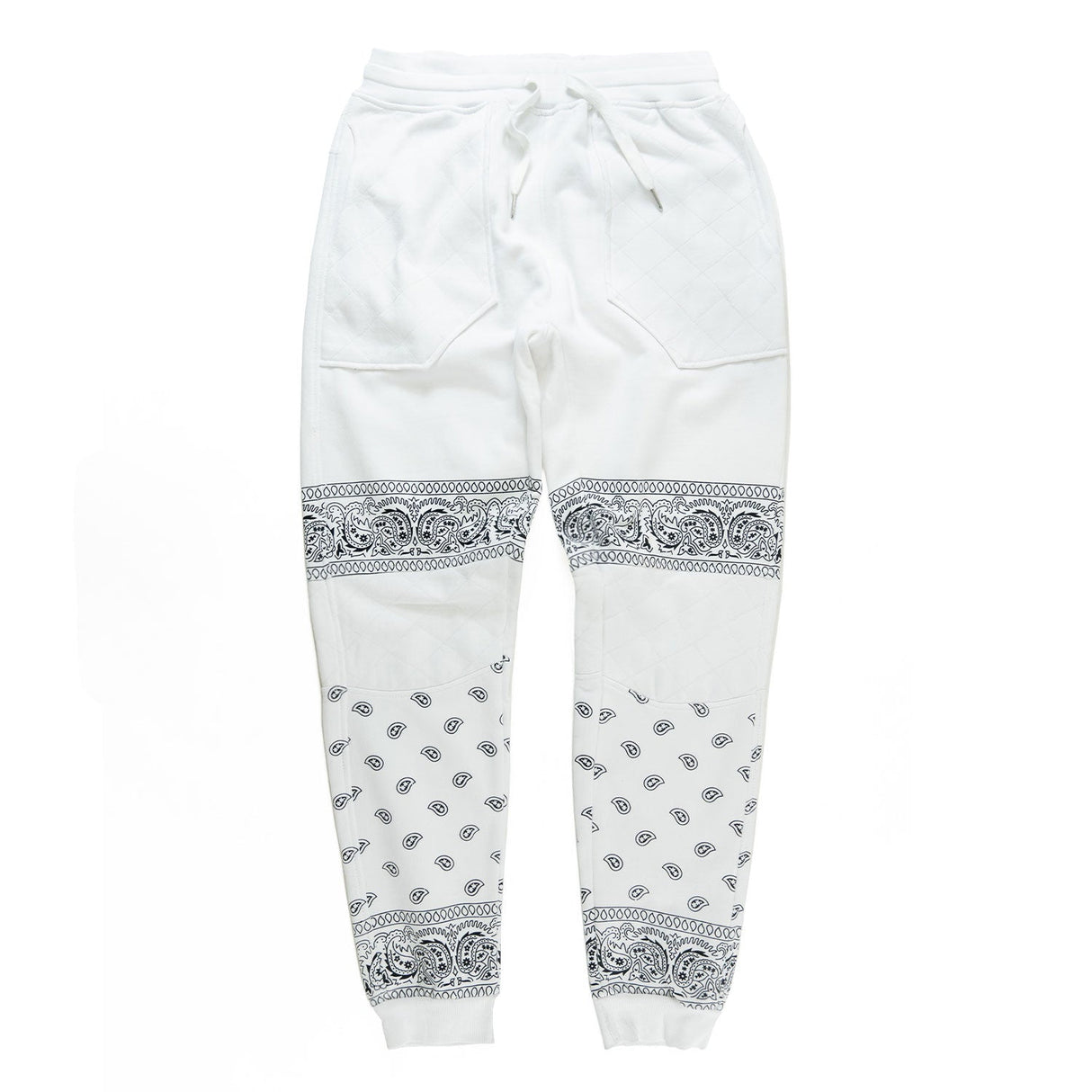 Makobi M2765 Bandana Fleece Pants- White