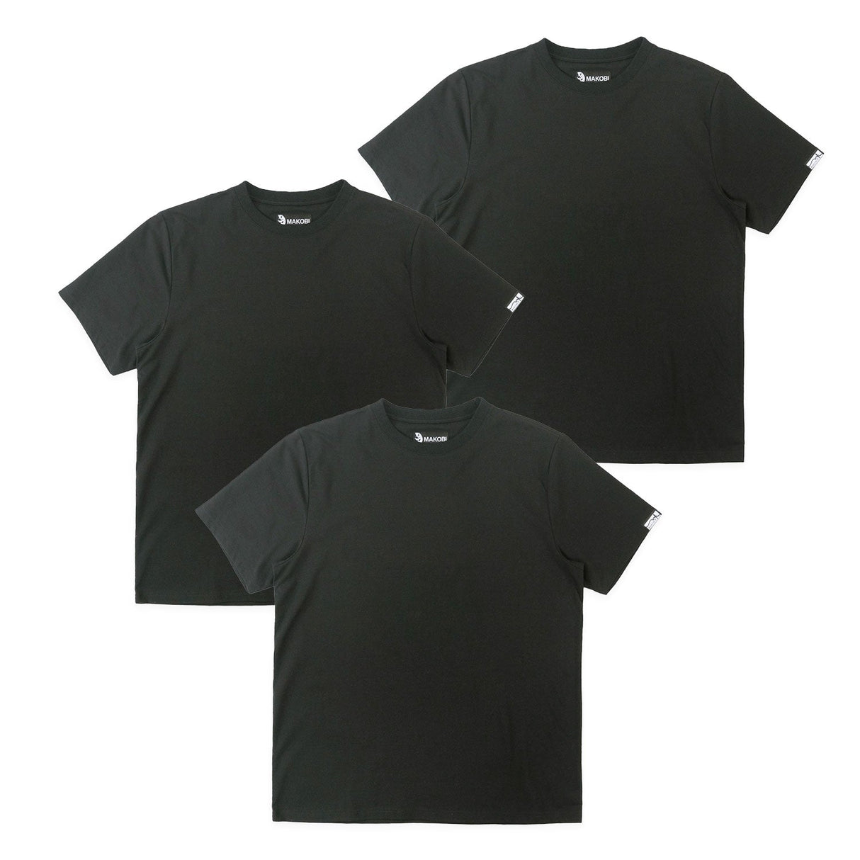 Makobi TEES | M303 Essentials Bundle of 3 - Black