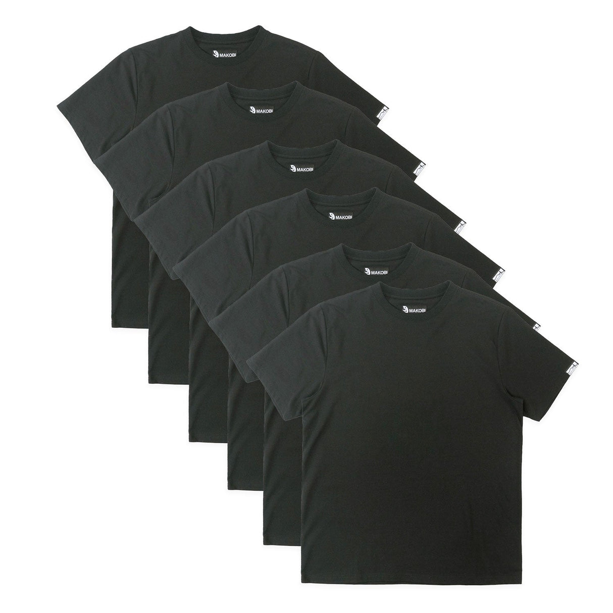 Makobi TEES | M303  Essentials Bundle of 6 - Black
