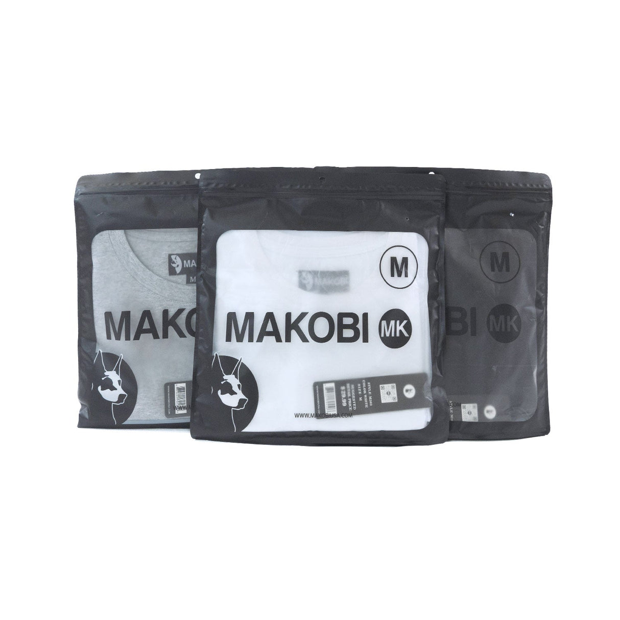 Makobi TEES | M303  Essentials Bundle of 6 - Gray