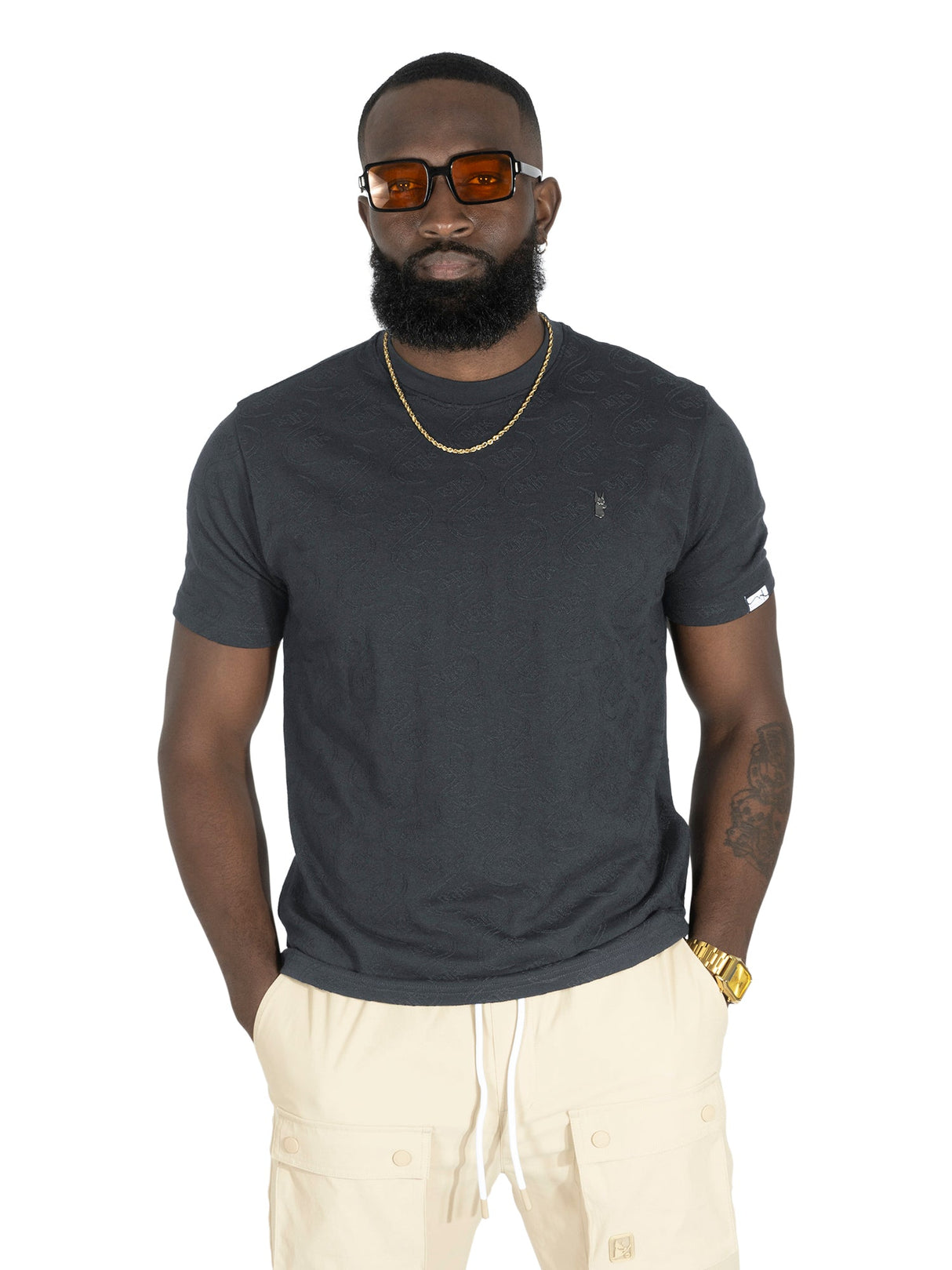 Makobi M316 Sartoni Embossed Tee - Black