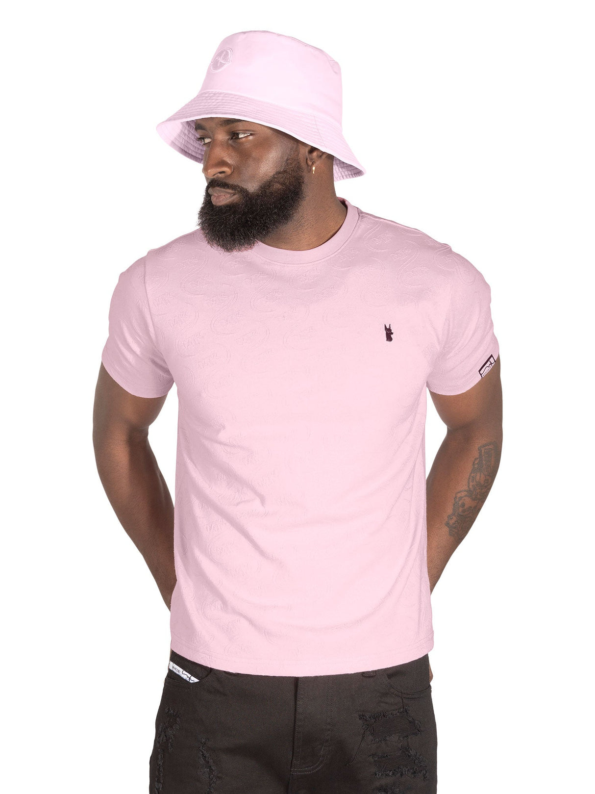 Makobi M316 Sartoni Embossed Tee - Pink