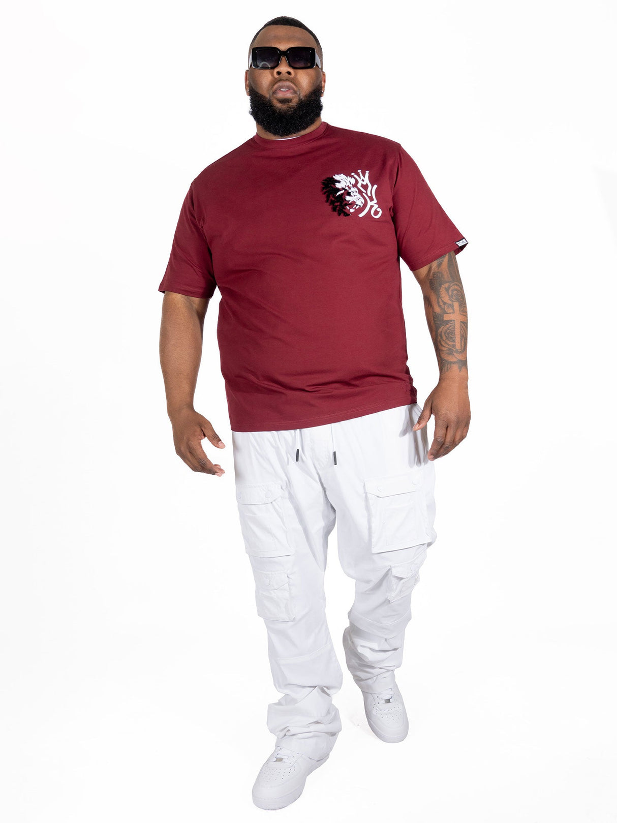 Makobi M340 Gianos Lion Tee - Burgundy