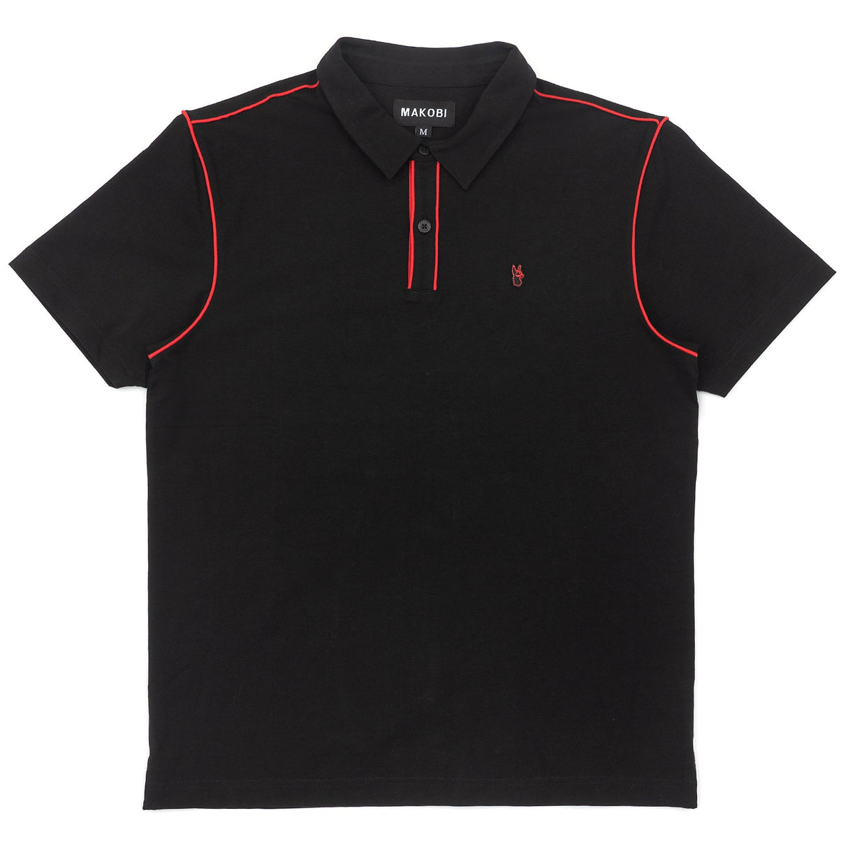 Makobi M344 Ricci Core Polo Shirt- Black
