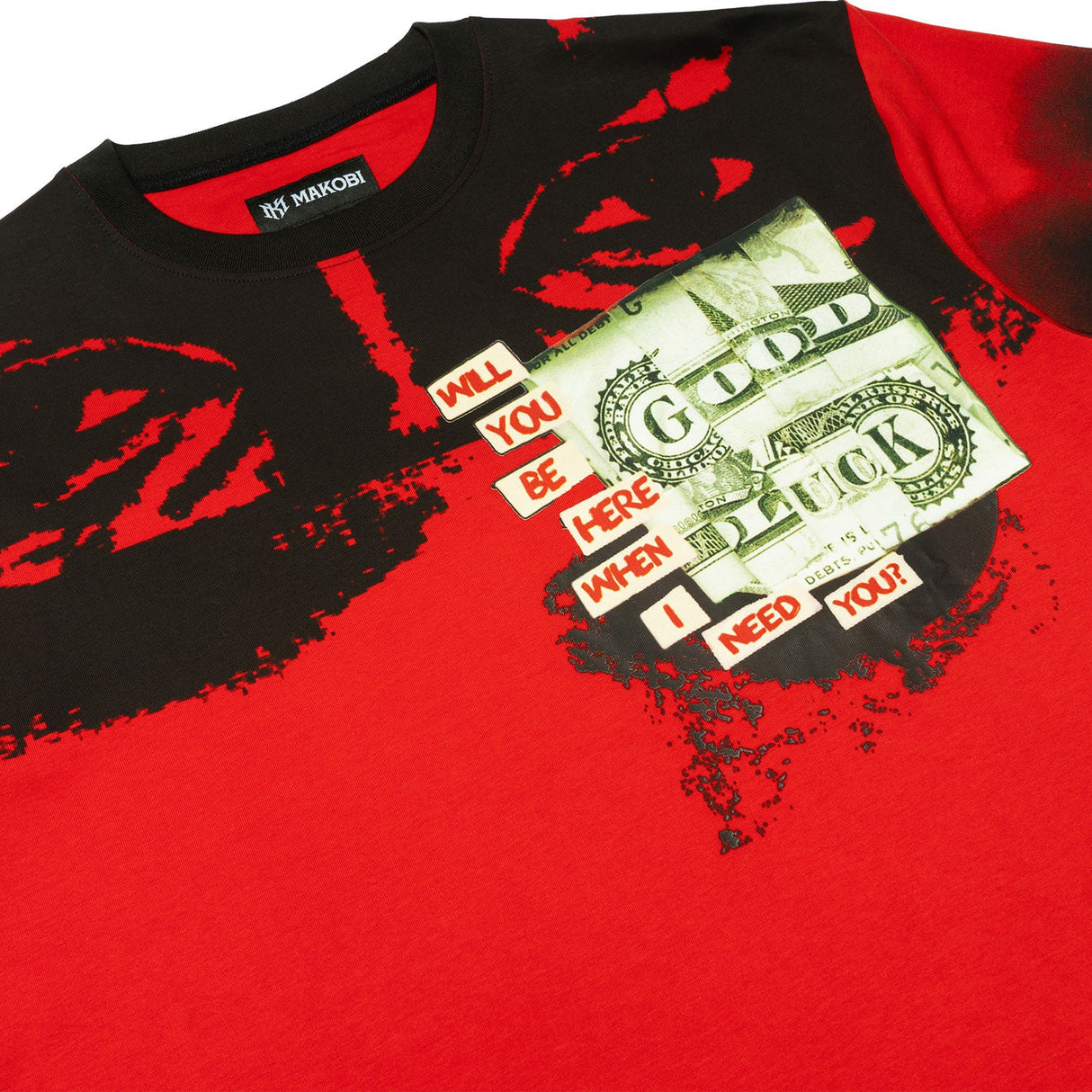 Makobi M369 Good Luck Money Tee - Red