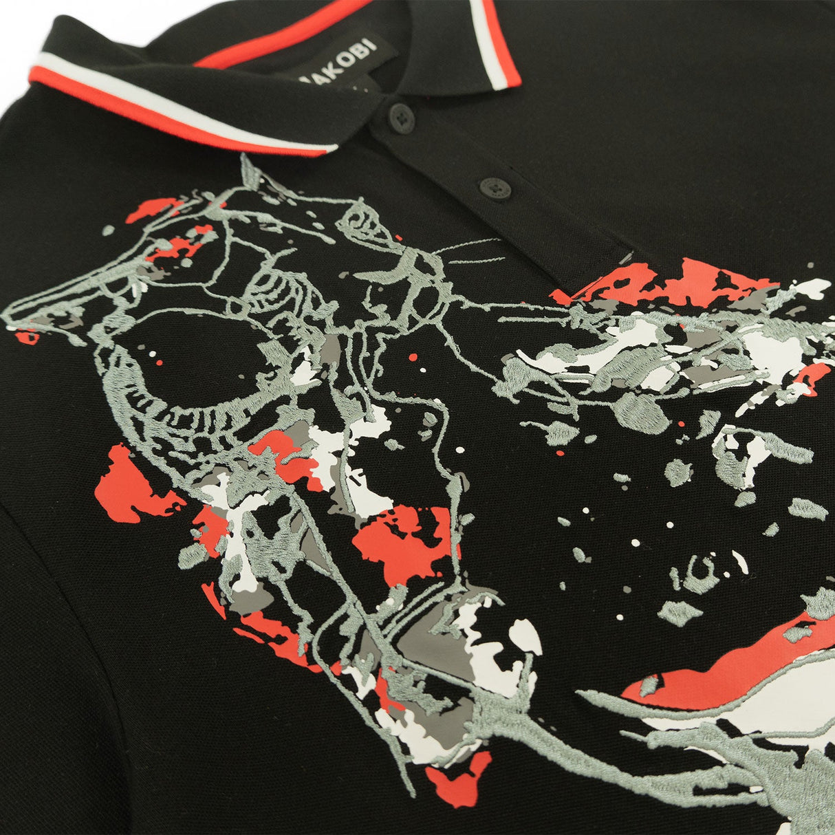 Makobi M388 Verona Cheetah Polo Shirt- Black