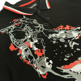 Makobi M388 Verona Cheetah Polo Shirt- Black