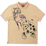 Makobi M388 Verona Cheetah Polo Shirt- Khaki