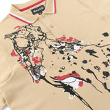 Makobi M388 Verona Cheetah Polo Shirt- Khaki