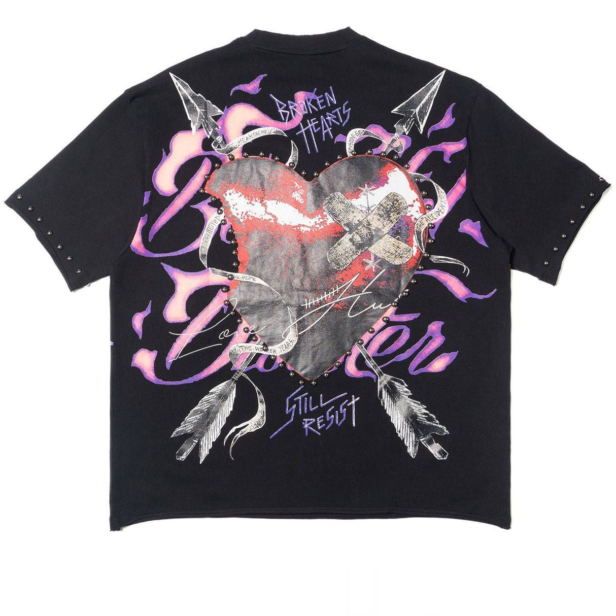 Makobi Jersey Shirt | M391 Beautiful Disaster Boxed Tee - Black