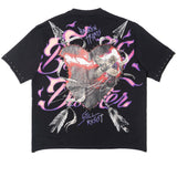 Makobi Jersey Shirt | M391 Beautiful Disaster Boxed Tee - Black