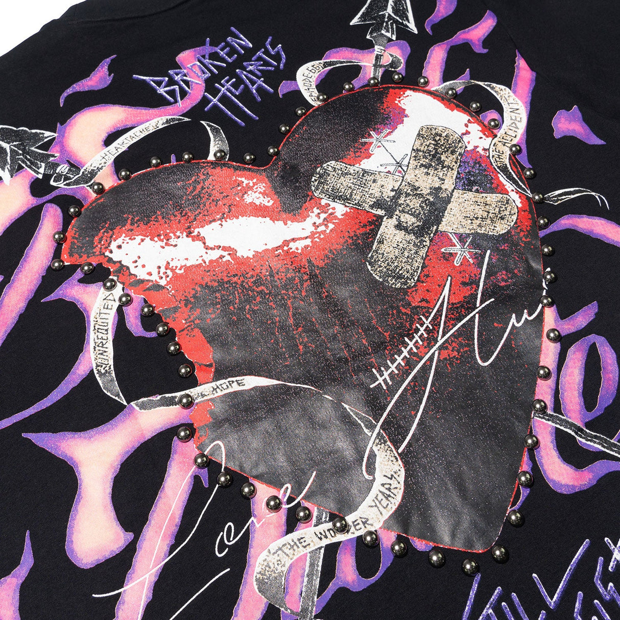 Makobi Jersey Shirt | M391 Beautiful Disaster Boxed Tee - Black