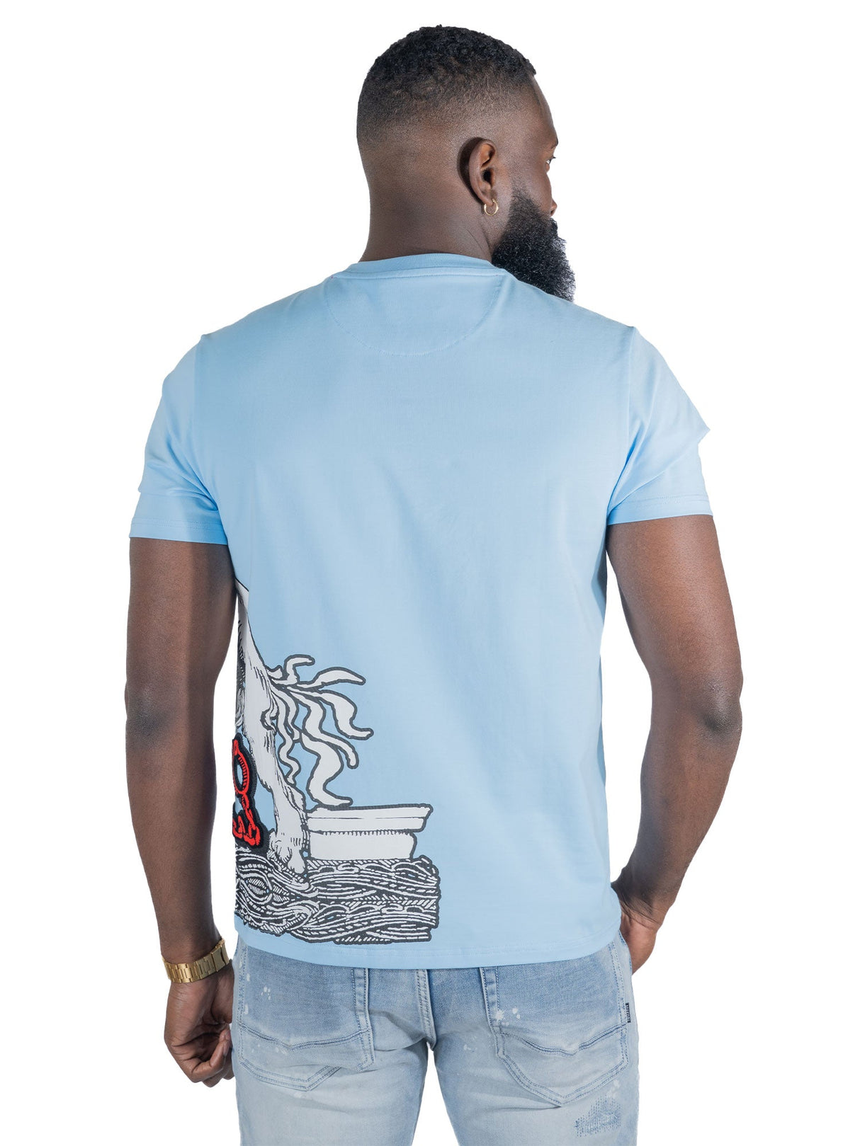 Makobi M396 Verona Lion Tee - Blue