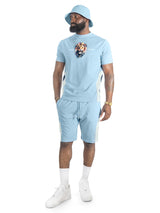 Makobi M398 Leone Short Set - Light Blue