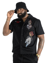 Makobi Set | M414 Vivere Twill Short Set - Black