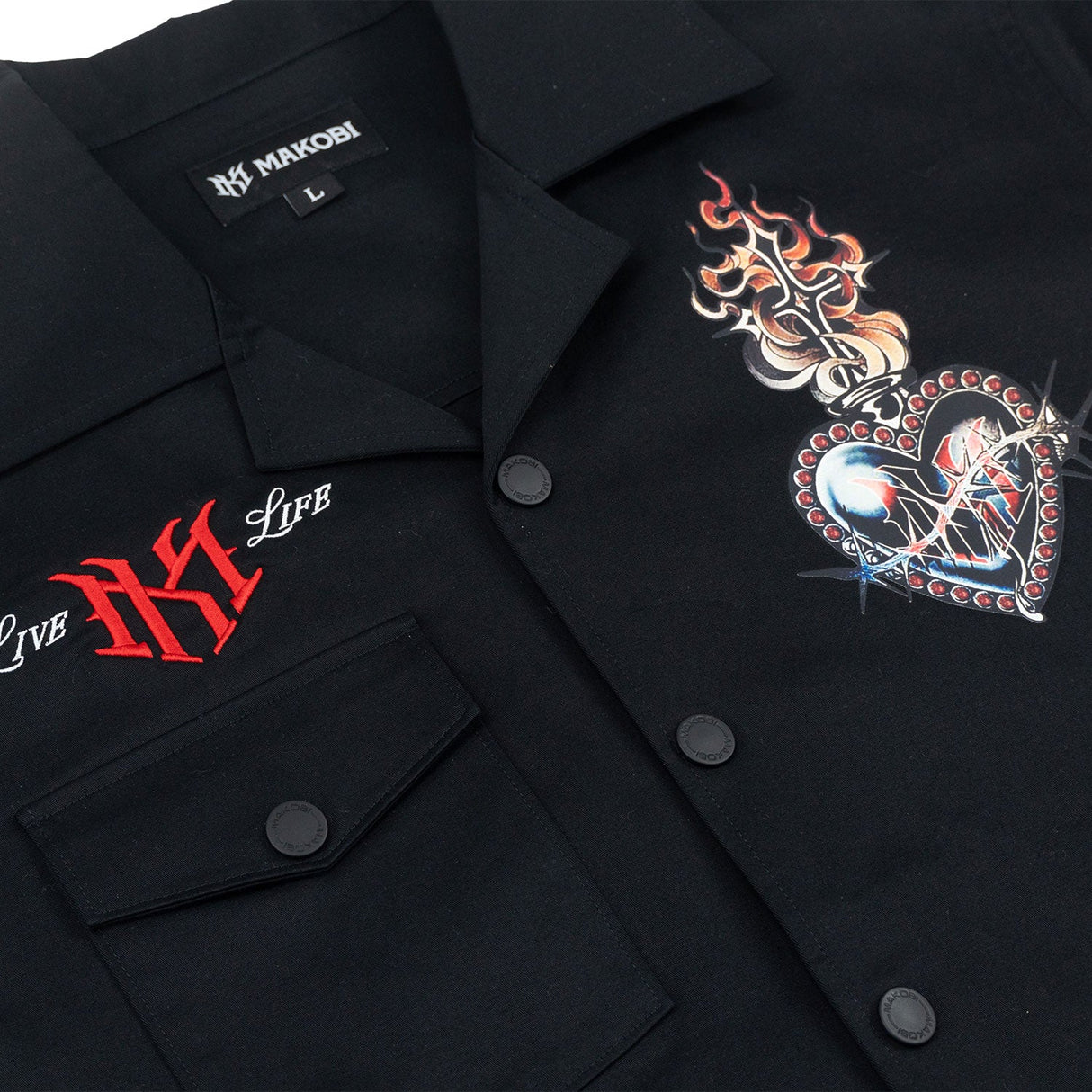 Makobi Set | M414 Vivere Twill Short Set - Black