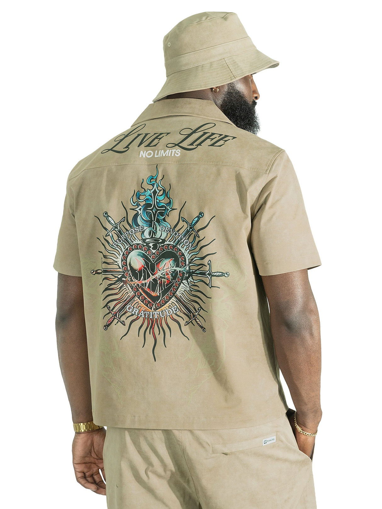 Makobi Set | M414 Vivere Twill Short Set - Khaki