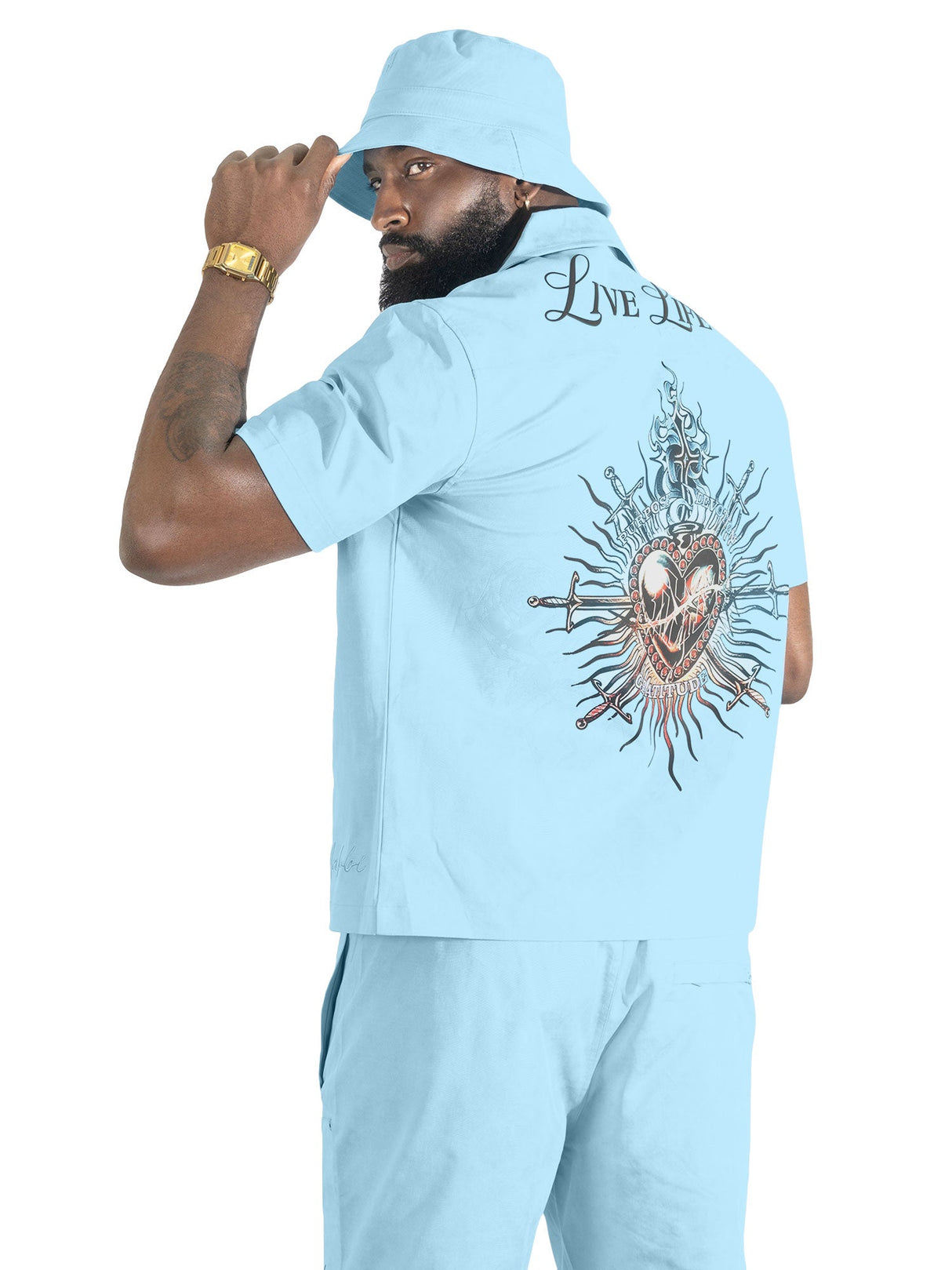 Makobi Set | M414 Vivere Twill Short Set - Blue