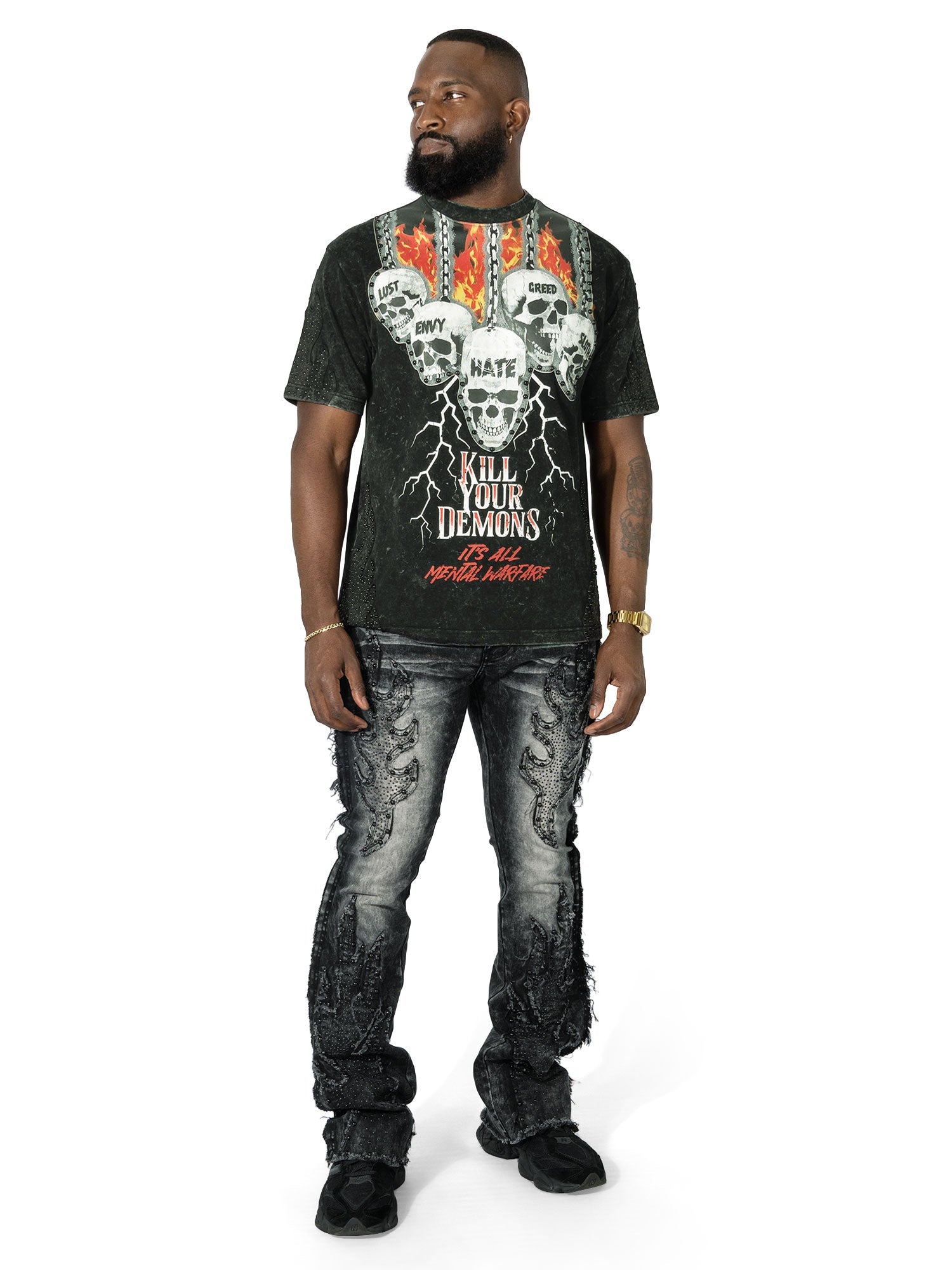 Stacked Jeans for Men – Modern Street Fit | Drip Nation IL