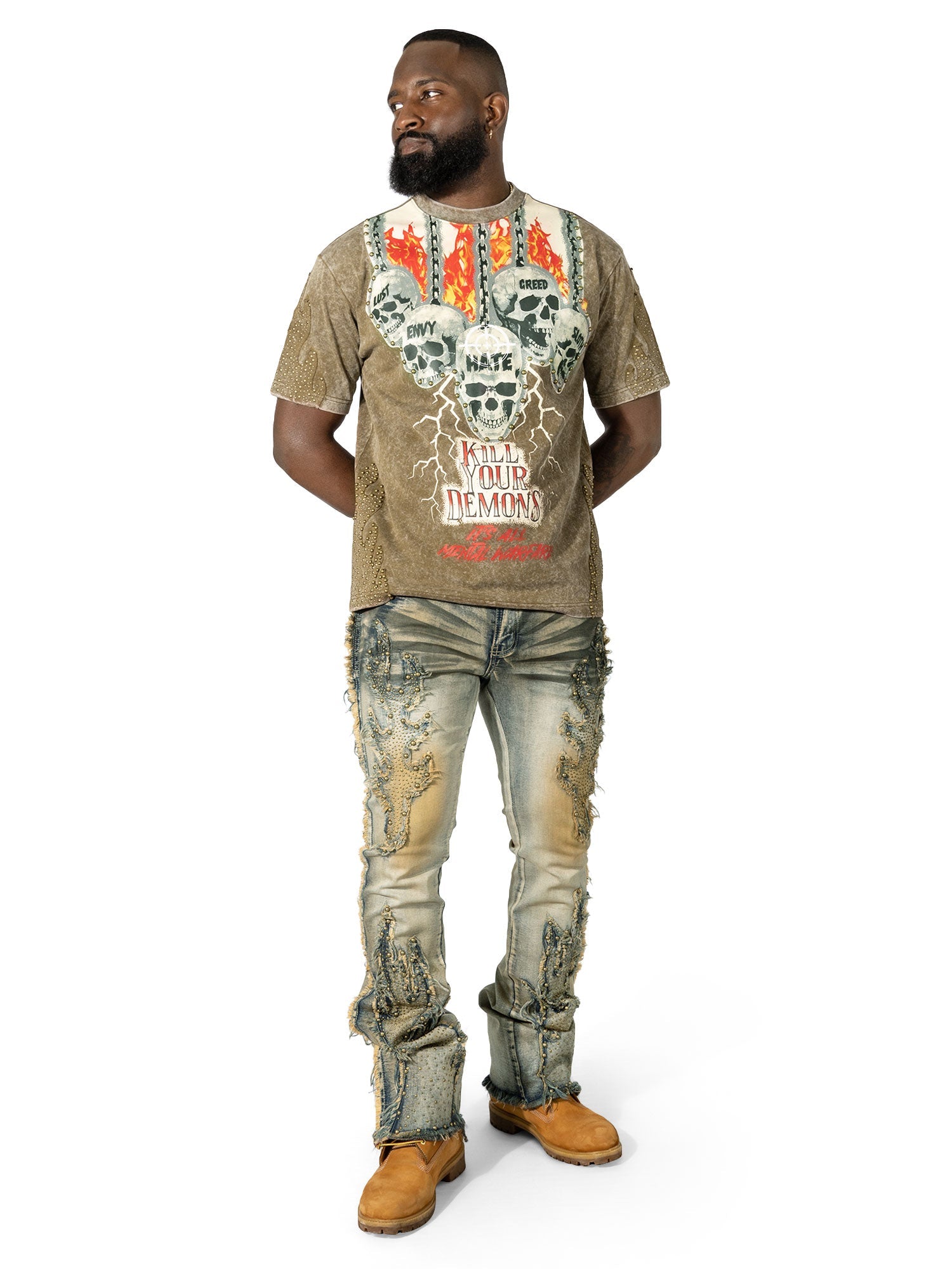 Men's Jeans | Stacked Baggy Slim Fit Ripped & Skinny Jeans