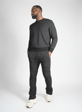Makobi Set | M4247 Bernardi Crewneck Set - Black