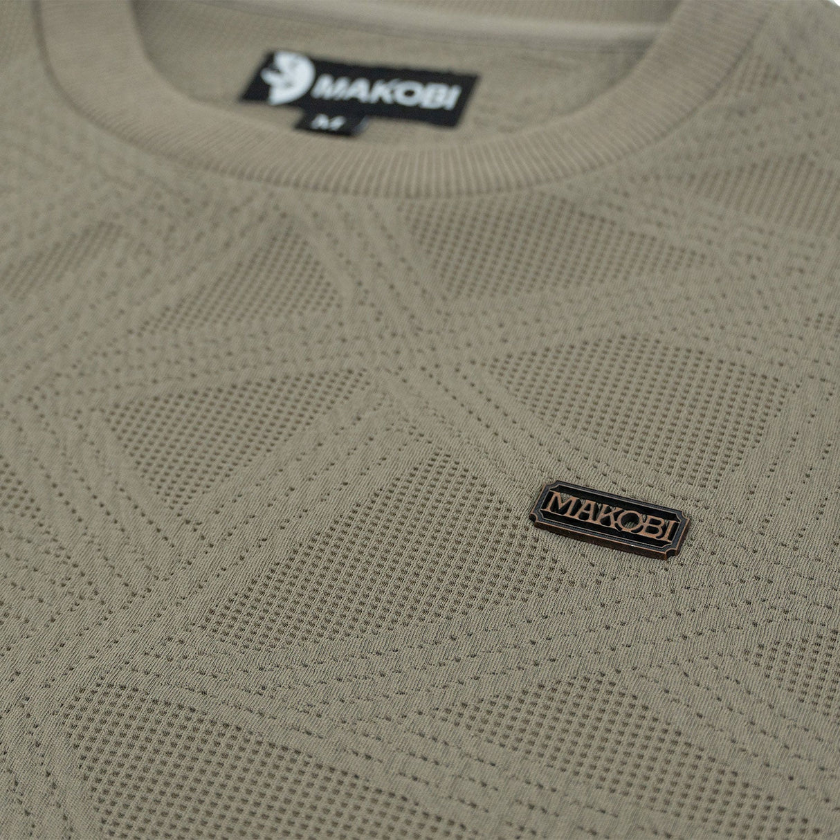 Makobi Set | M4247 Bernardi Crewneck Set - Taupe