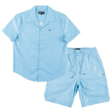 Makobi M429 Bellucci Vegan Leather Shirt - Blue