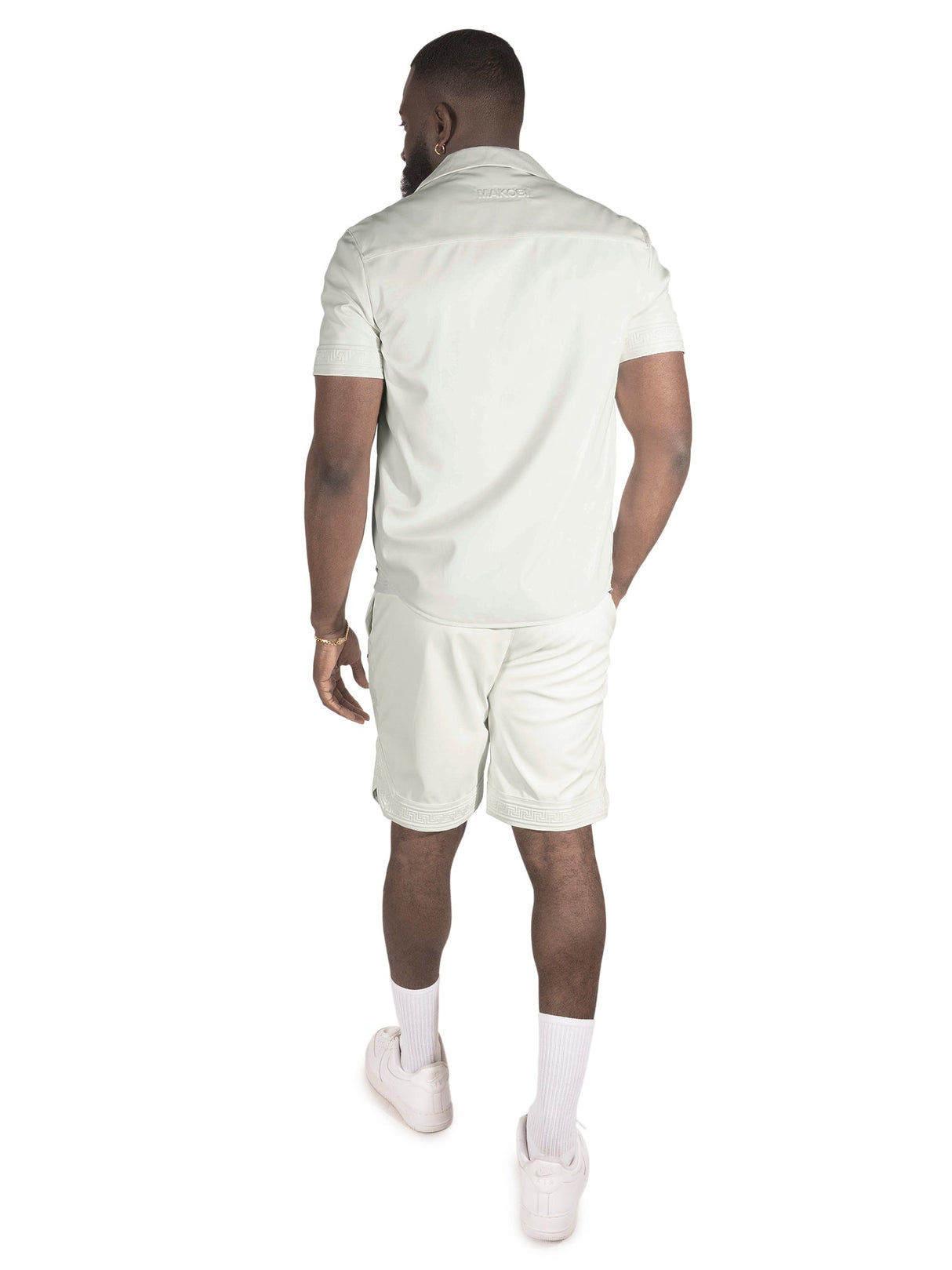 Makobi M429 Bellucci Vegan Leather Shirt - White