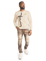 Makobi Sweatshirt | M4355 Lorenzo MK Crewneck - Khaki